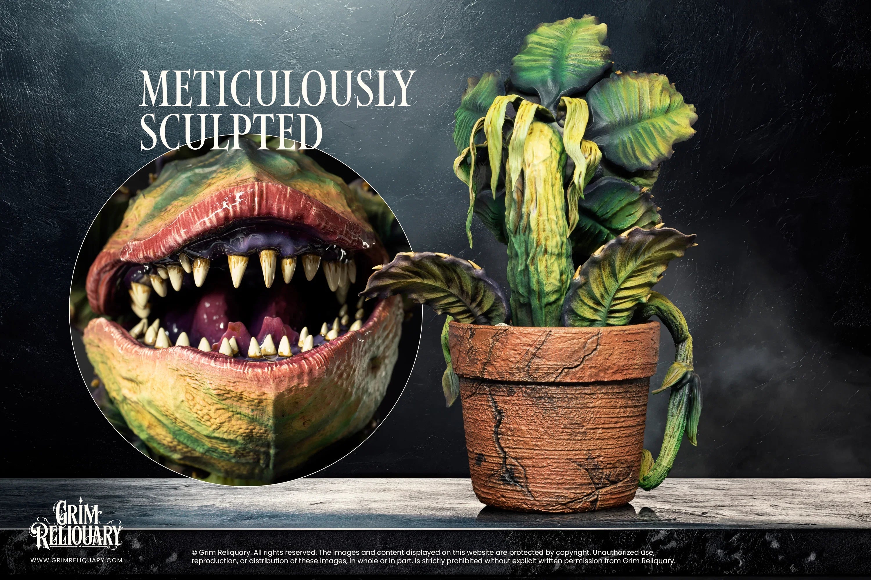 Handmade Audrey II Plant Inspired by Little Shop of Horrors - 26cm