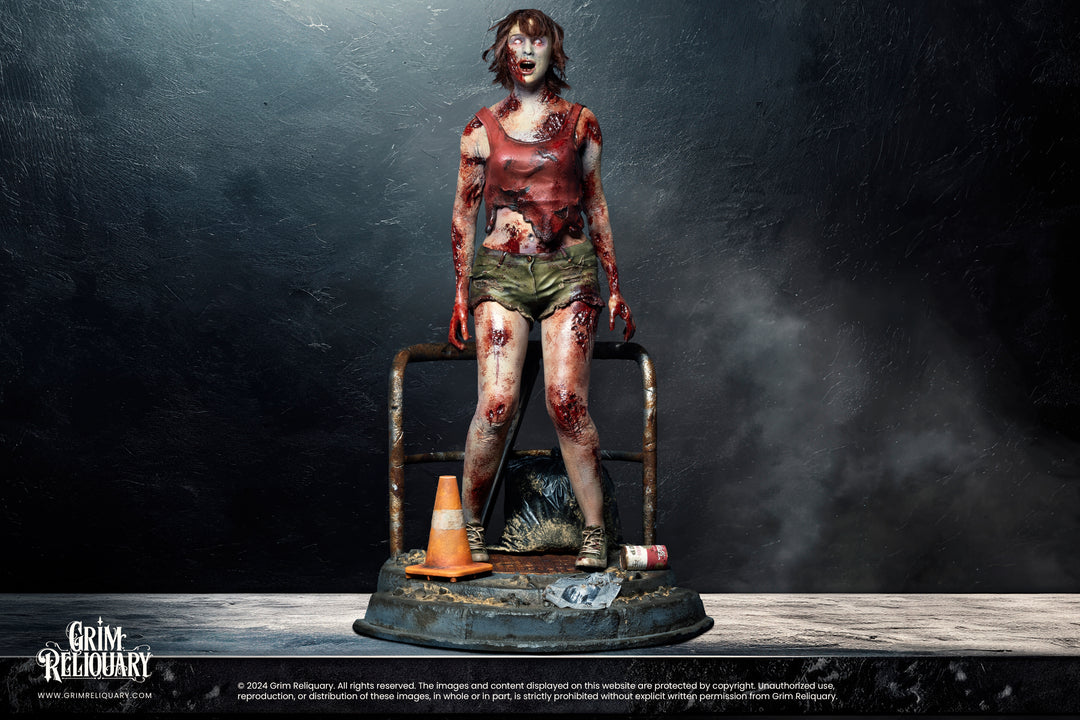 Raccoon City Female Zombie Statue - Grim Reliquary