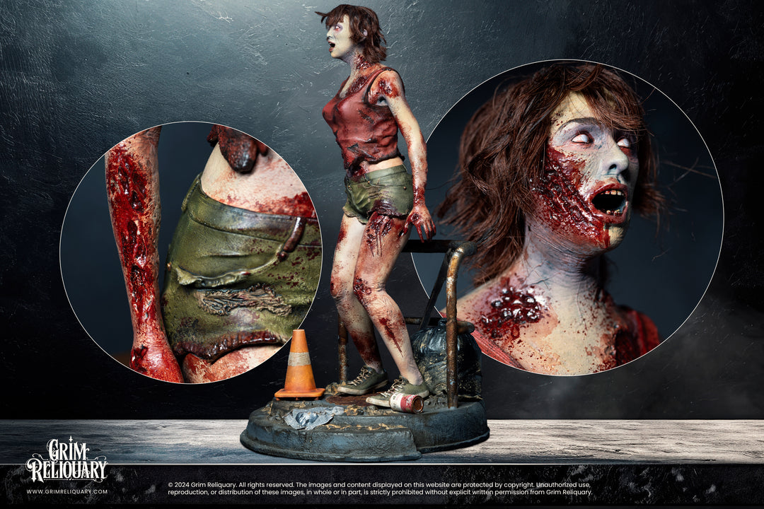 Raccoon City Female Zombie Statue - Grim Reliquary