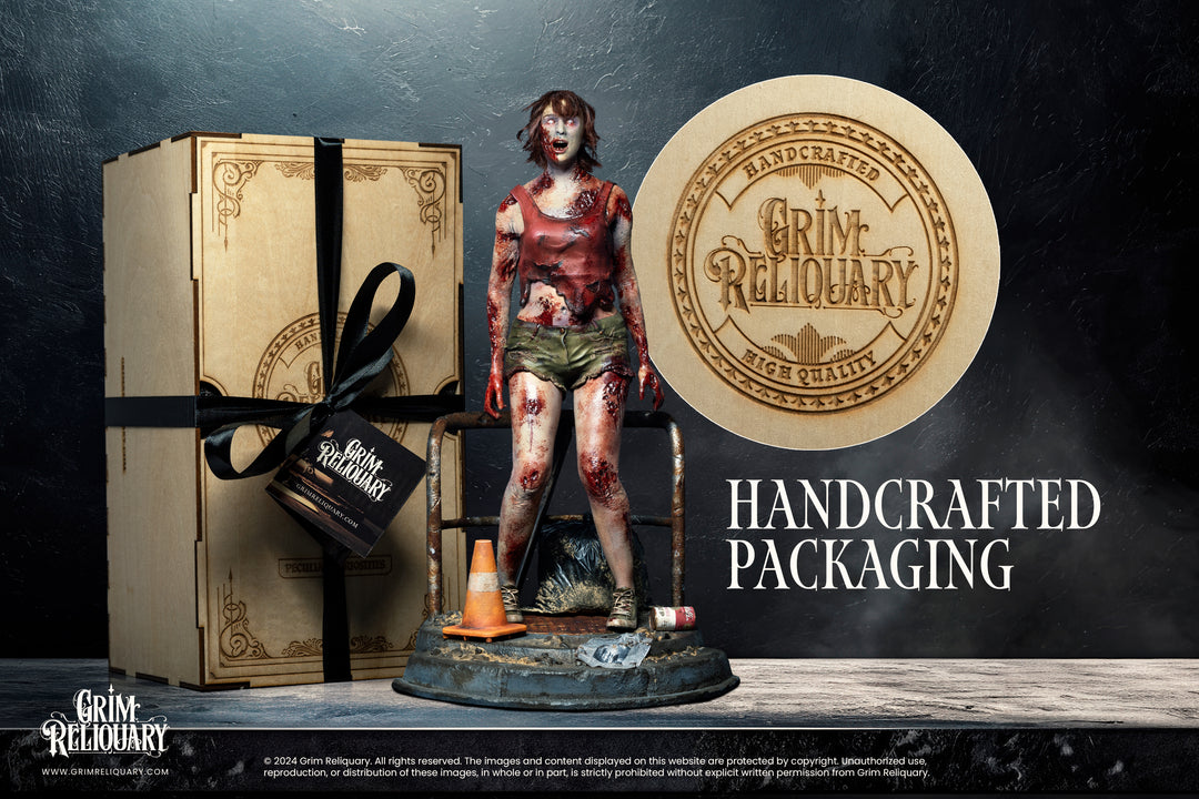 Raccoon City Female Zombie Statue - Grim Reliquary