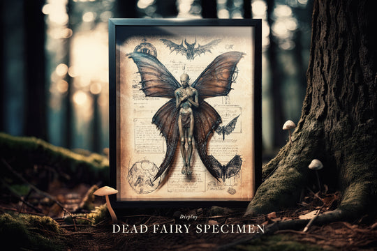 Dead Fairy Specimen Display - Grim Reliquary