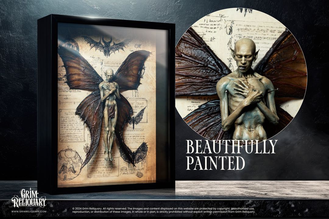 Dead Fairy Specimen Display - Grim Reliquary