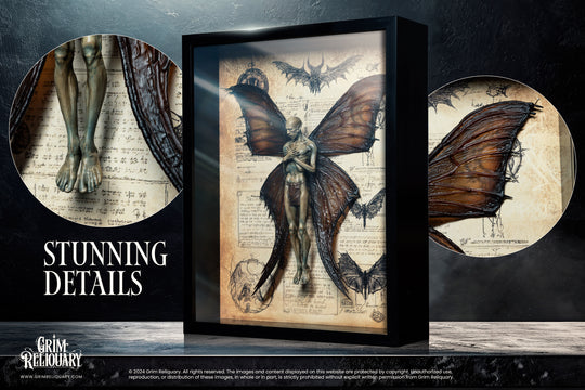 Dead Fairy Specimen Display - Grim Reliquary