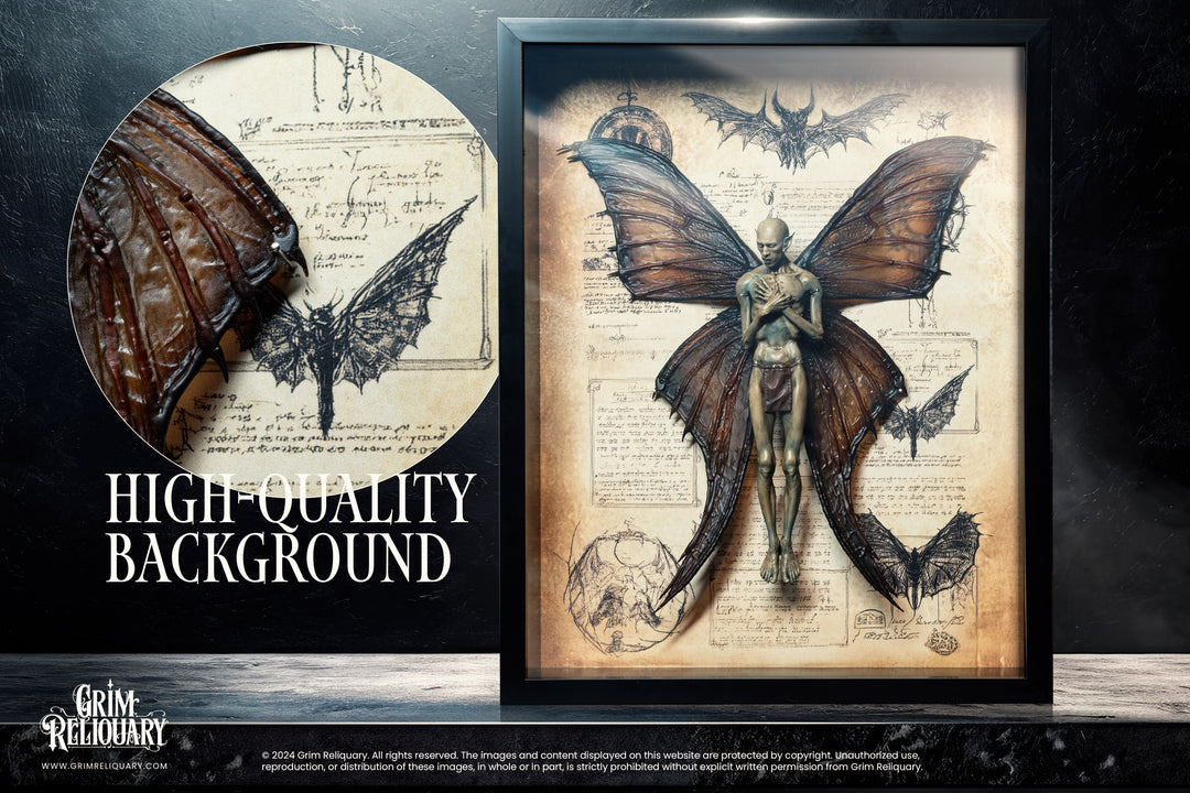 Dead Fairy Specimen Display - Grim Reliquary