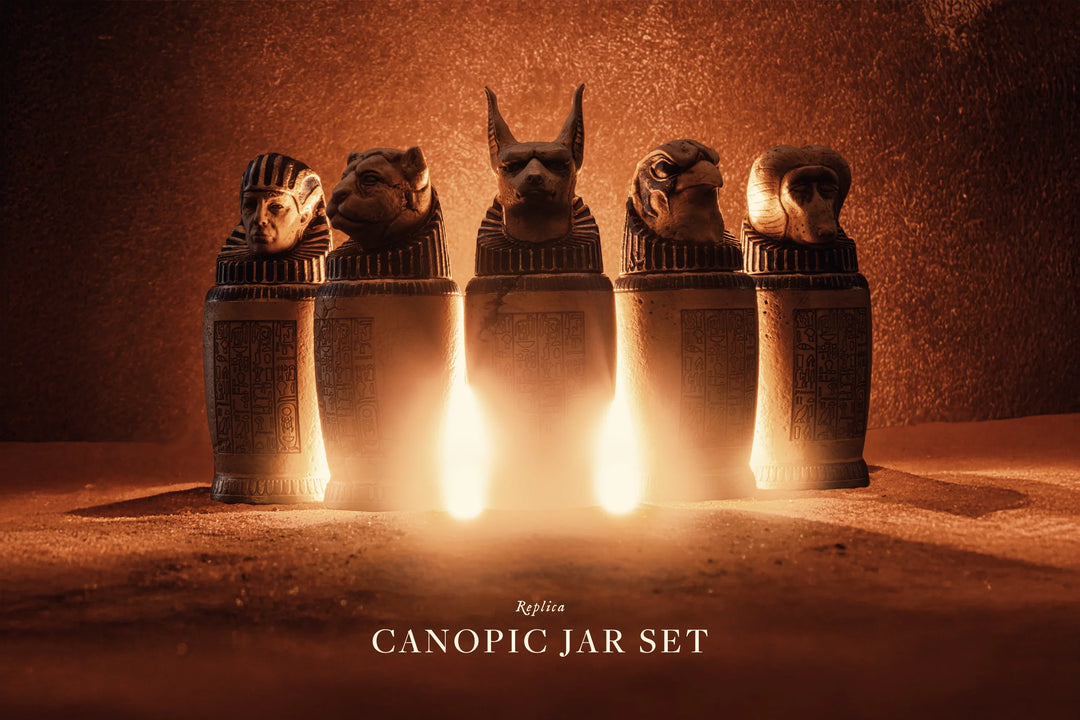 Canopic Jar Replica Set - Grim Reliquary