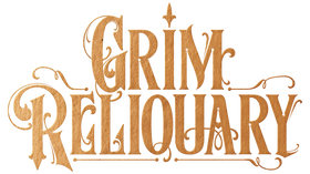 The logo for Grim Reliquary