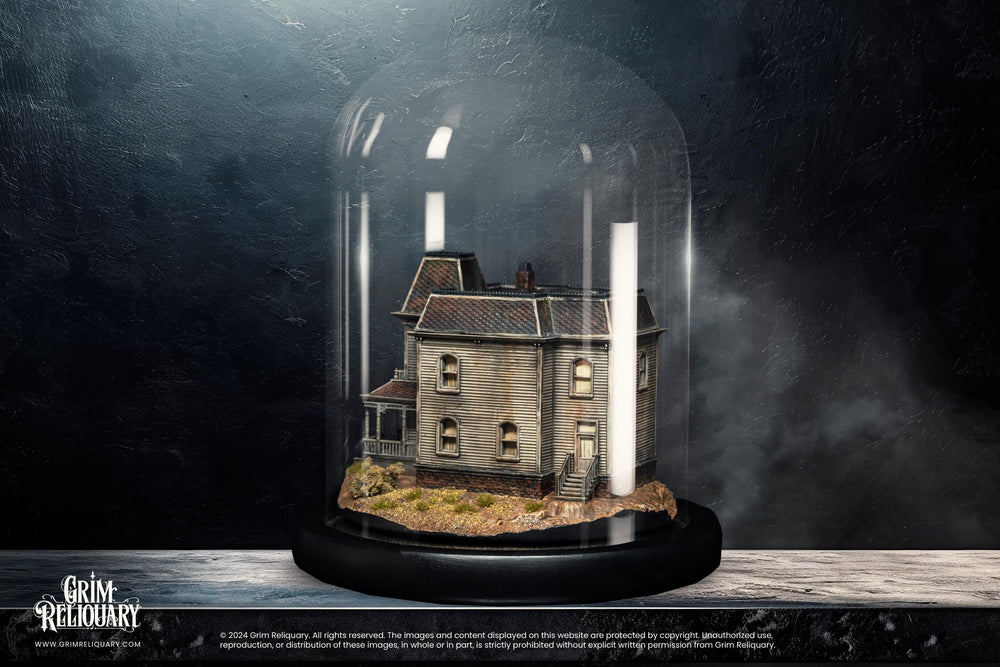 Bates House Diorama in Glass Dome